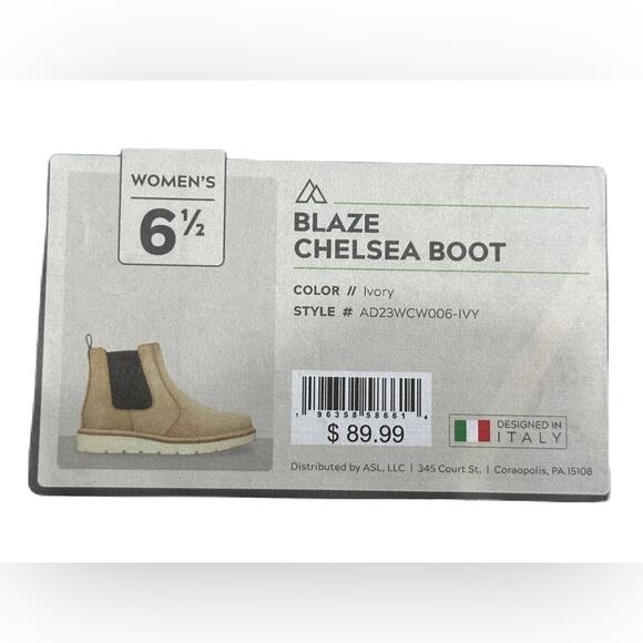 Alpine Design Women's Blaze Chelsea Boots Ivory Color AD23WCW006-IVY - NEW - 6.5 - Picture 9 of 9